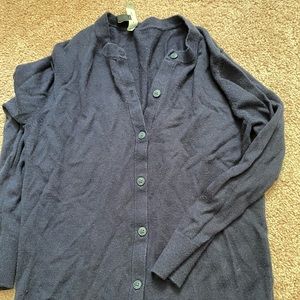 navy cardigan